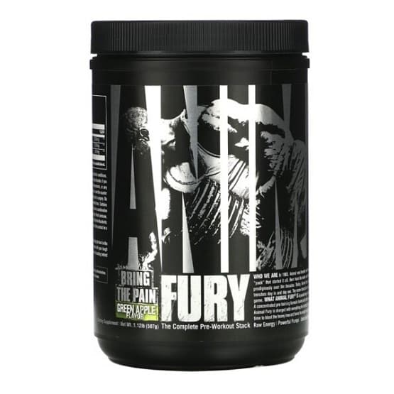 Universal Nutrition Animal Fury 495.9g Green Apple