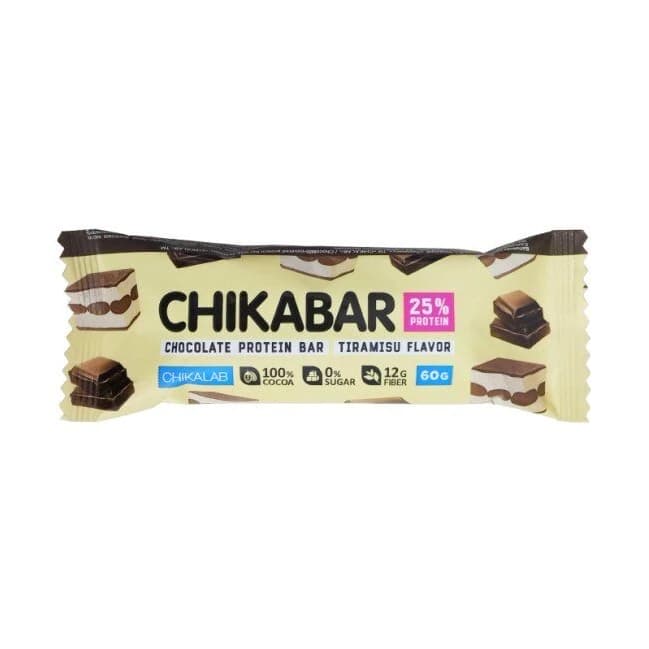 Bombbar Chikalab Chikabar Protein Bar with Filling - Tiramisu, 60g