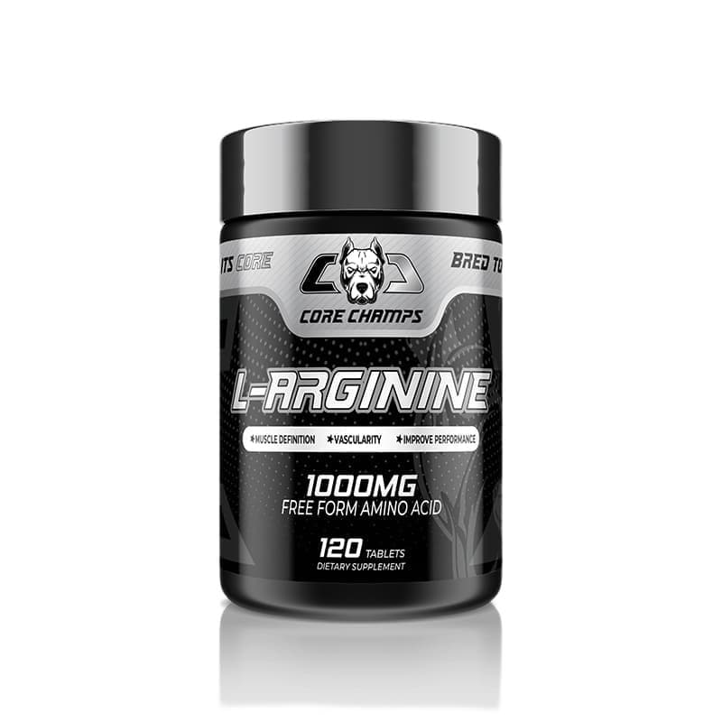 Core Champs L-Arginine 1000 mg, 120 Tablets, 120 Servings