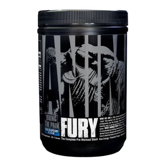 Universal Nutrition Animal Fury 491.7g Blue Raspberry