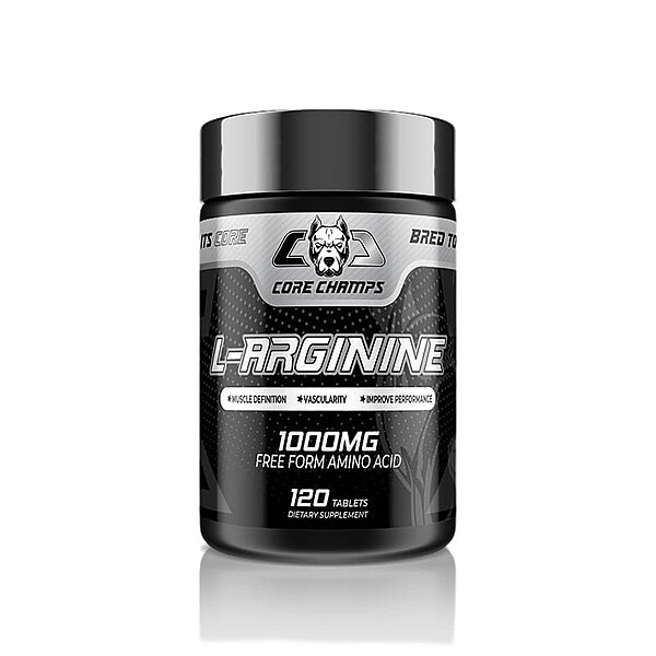 Core Champs L-Arginine 1000 mg, 120 Tablets, 120 Servings