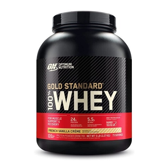 Optimum Nutrition Gold Std 100% Whey Fr Van Cr 5lb 4/Cs